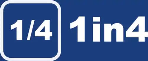 1in4 logo